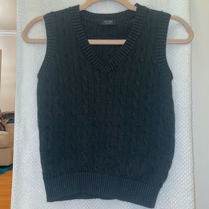 Dark Green Sweater Vest- John Galt/Brandy Melville